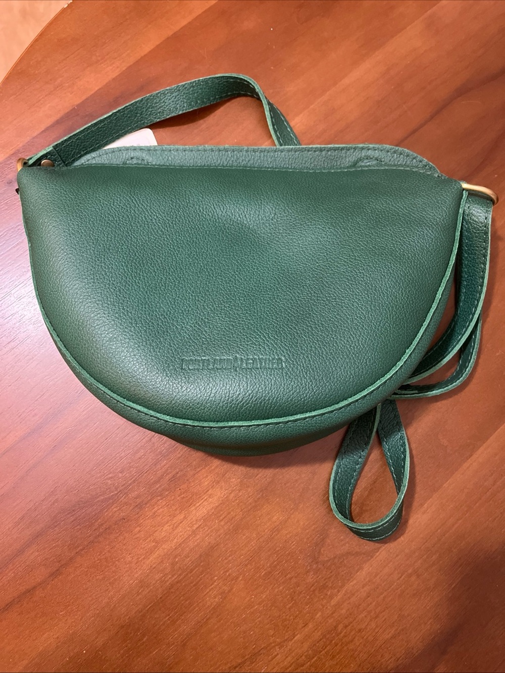 NWT Portland leather Koala  Crossbody Bag Bacalar Pebbled crescent purse premium - Picture 10 of 11